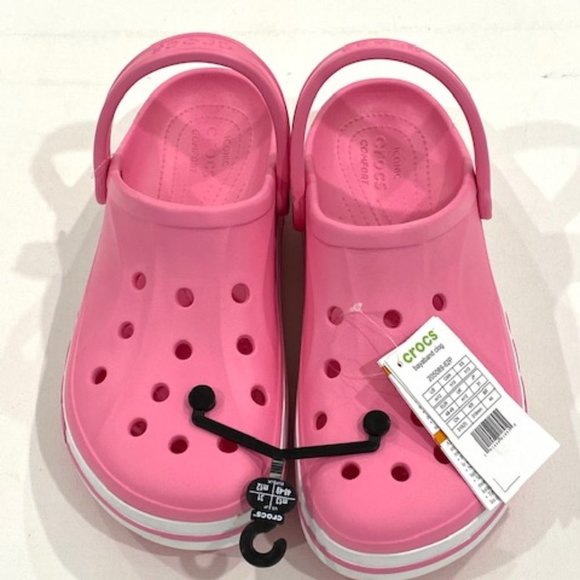 Crocs  Men's Bayaband Crocband Clog Electric Pink - Picture 2 of 4